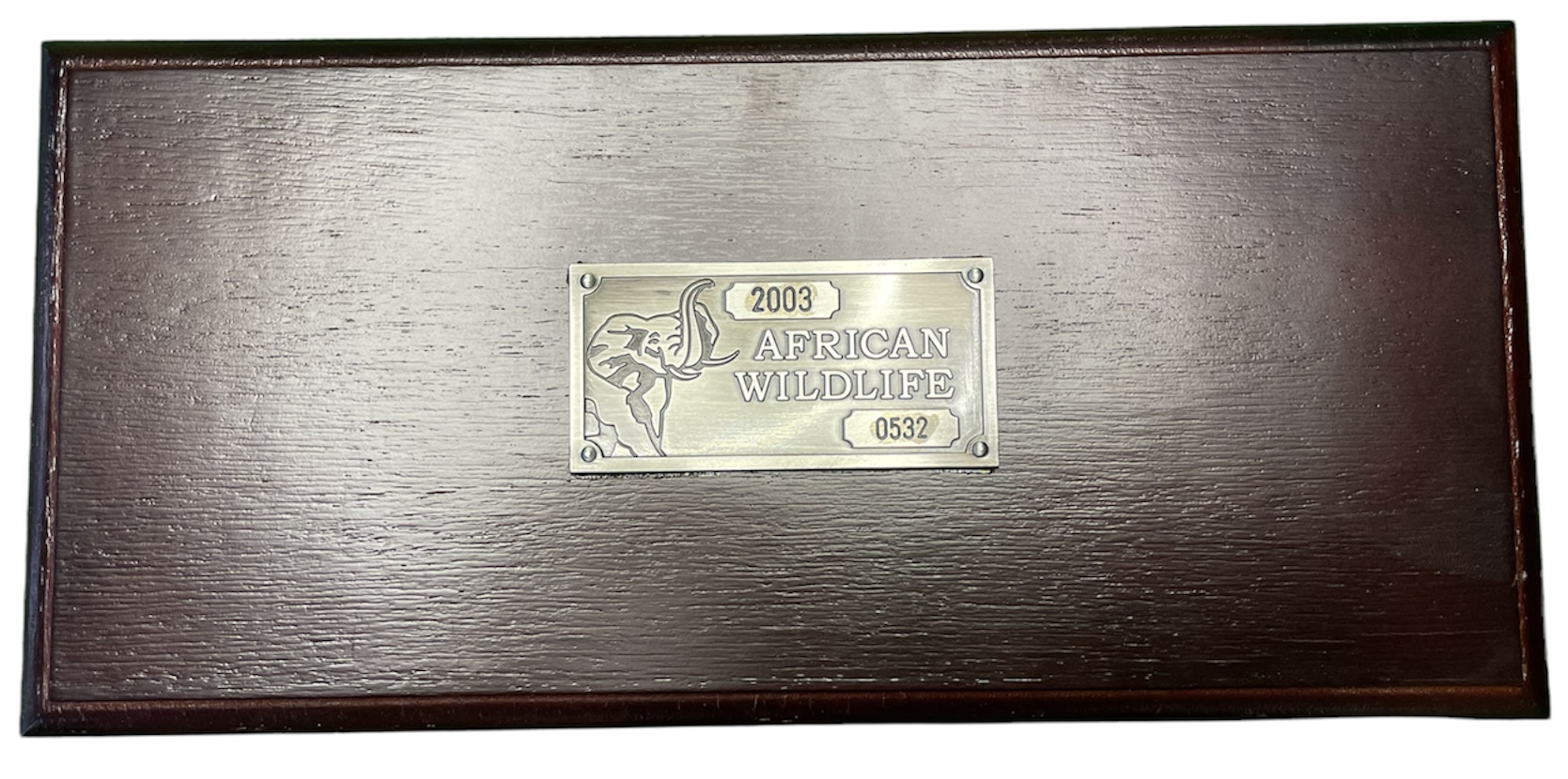 Замбия набор из 4 монет 2003 Дикая природа Африки 2003, слоны, 1000, 2000, 5000, 10000 квача (1/4 OZ, 1/2 OZ, 1 OZ, 2 OZ), в оригинальной деревянной коробке с сертификатом №0532, тираж 2000 экз. KM 183, 184, 185, 188 серебро PROOF 3-5-2-52