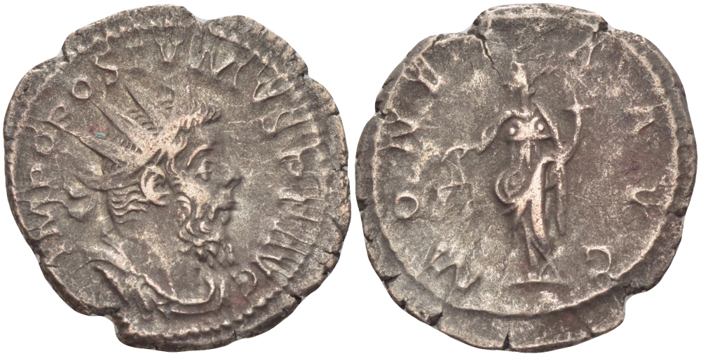 Римская Империя (императоры в Галлии) антониниан 260 - 269 Постум. IMP C POSTVMVS P F AVG / MONETA AVG, Монета с весами и рогом Изобилия, Колония Агриппины, Good Very fine RIC 315 биллон 1073-12-112