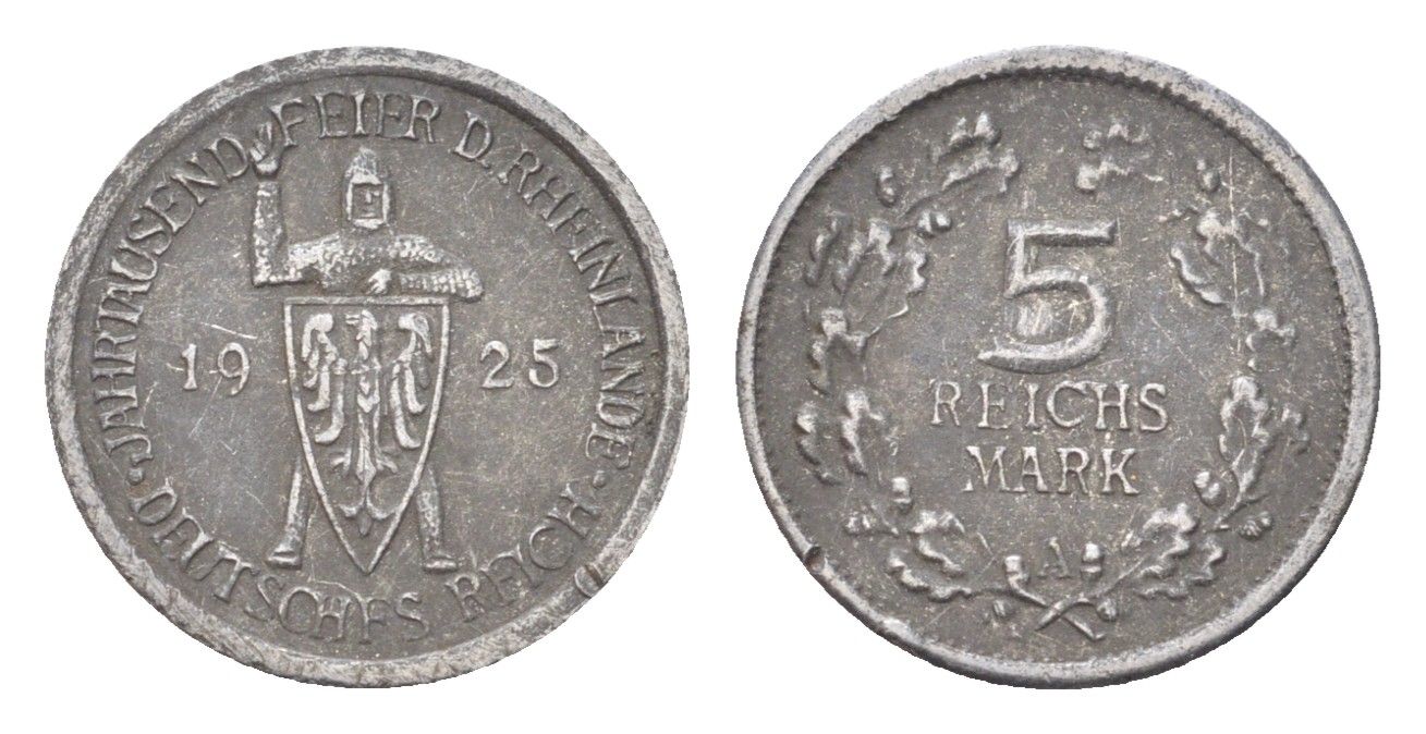 Германия игровой жетон в 5 рейхсмарок 1925 диаметр 16 мм, вес 0,9 гр железо 4705-416