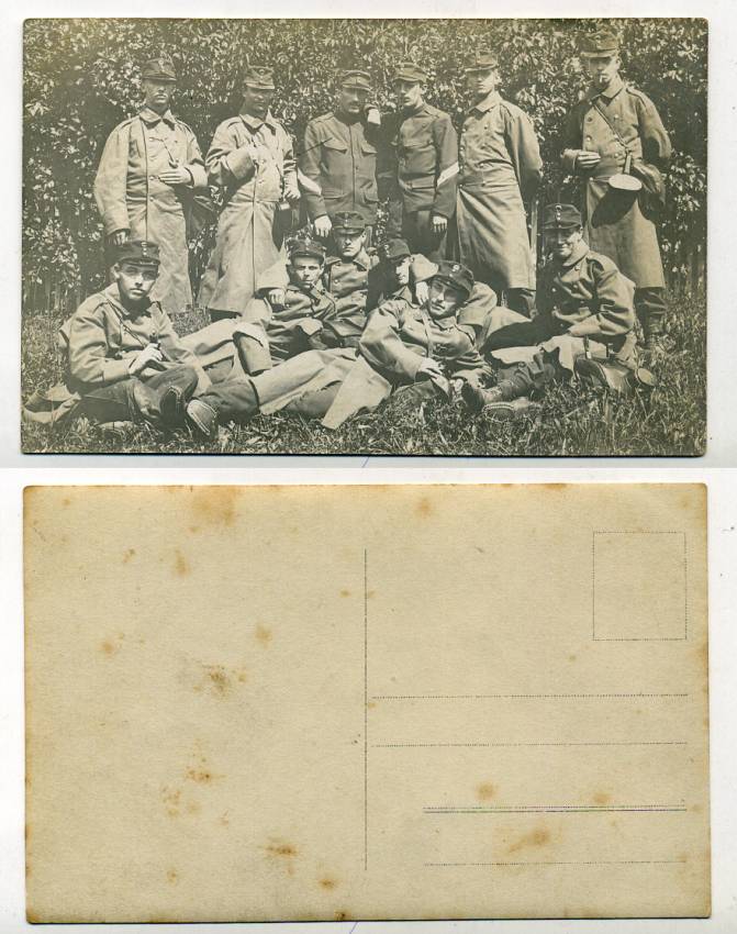 ШВЕЙЦАРИЯ ОТКРЫТКА ND I-АЯ МИРОВАЯ ВОЙНА, СОЛДАТЫ НА ПРИВАЛЕ бумага 153-23-12