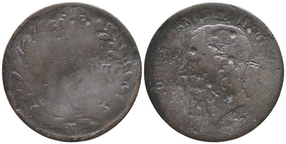 ИТАЛИЯ 5 ЧЕНТЕЗИМО XIX ВЕК N, ВИКТОР ИМАНУИЛ II медь 34-551