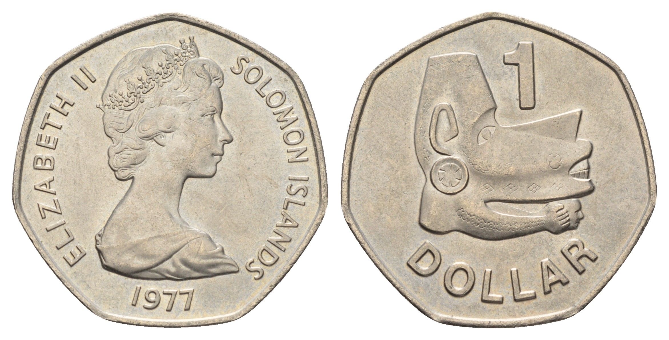 Соломоновы Острова 1 доллар 1977 KM 6 медно-никель UNC 4672-222