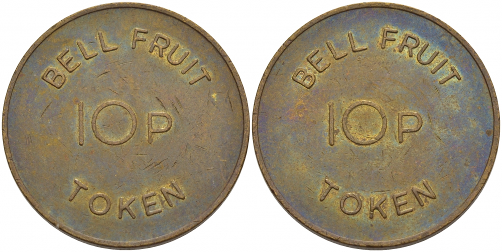 АНГЛИЯ ЖЕТОН ND TOKEN BELL FRUIT 10 P бронза 4183-132