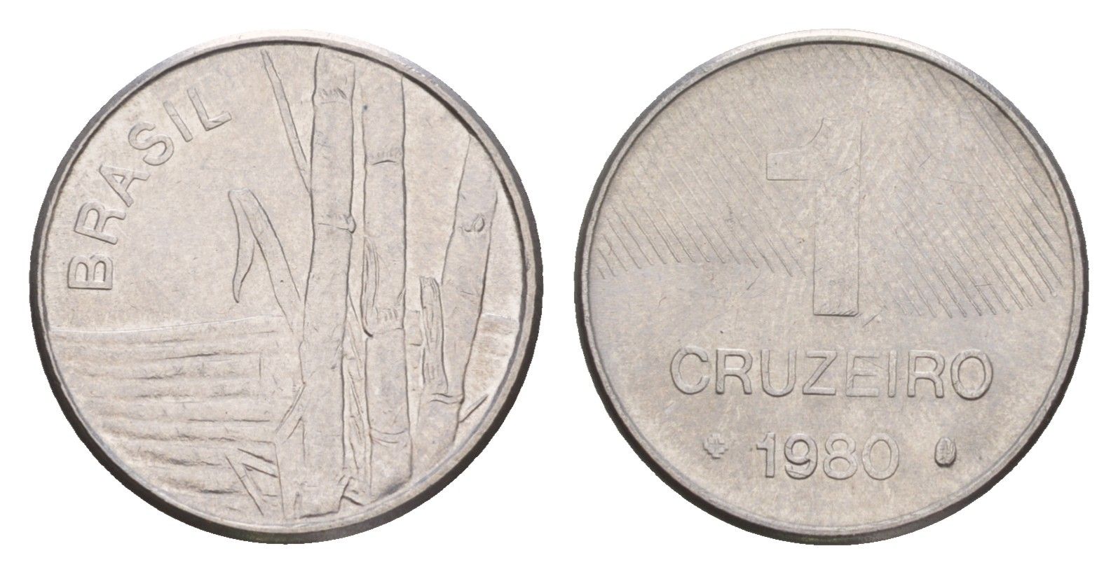 Бразилия 1 крузейро 1980 Сахарный тростник KM 590 нержавеющая сталь 4655-1122
