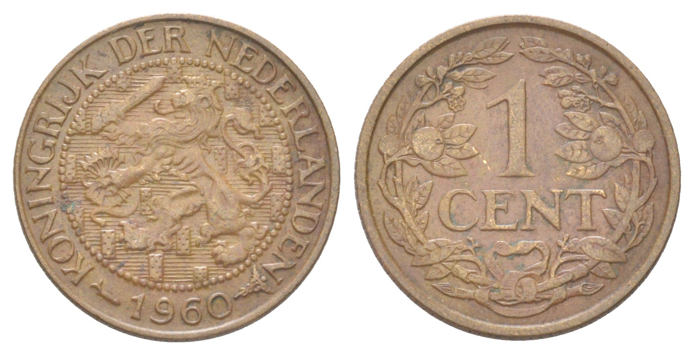 Суринам 1 цент 1960 KM 10a бронза aUNC 4625-357