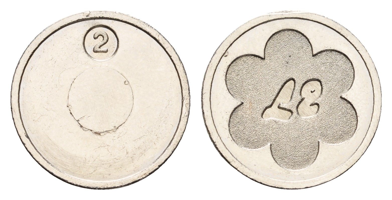 Италия жетон L2 диаметр 19,5 мм, вес 4,1 гр никель 4669-239