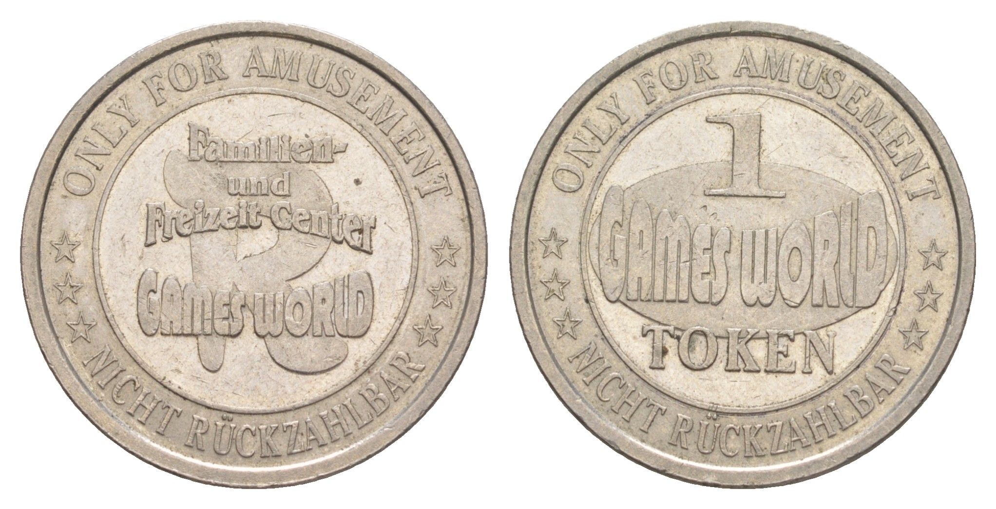 Австрия жетон для игровых автоамтов ND диаметр 26,5 мм, вес 6,2 гр белый металл 4172-454