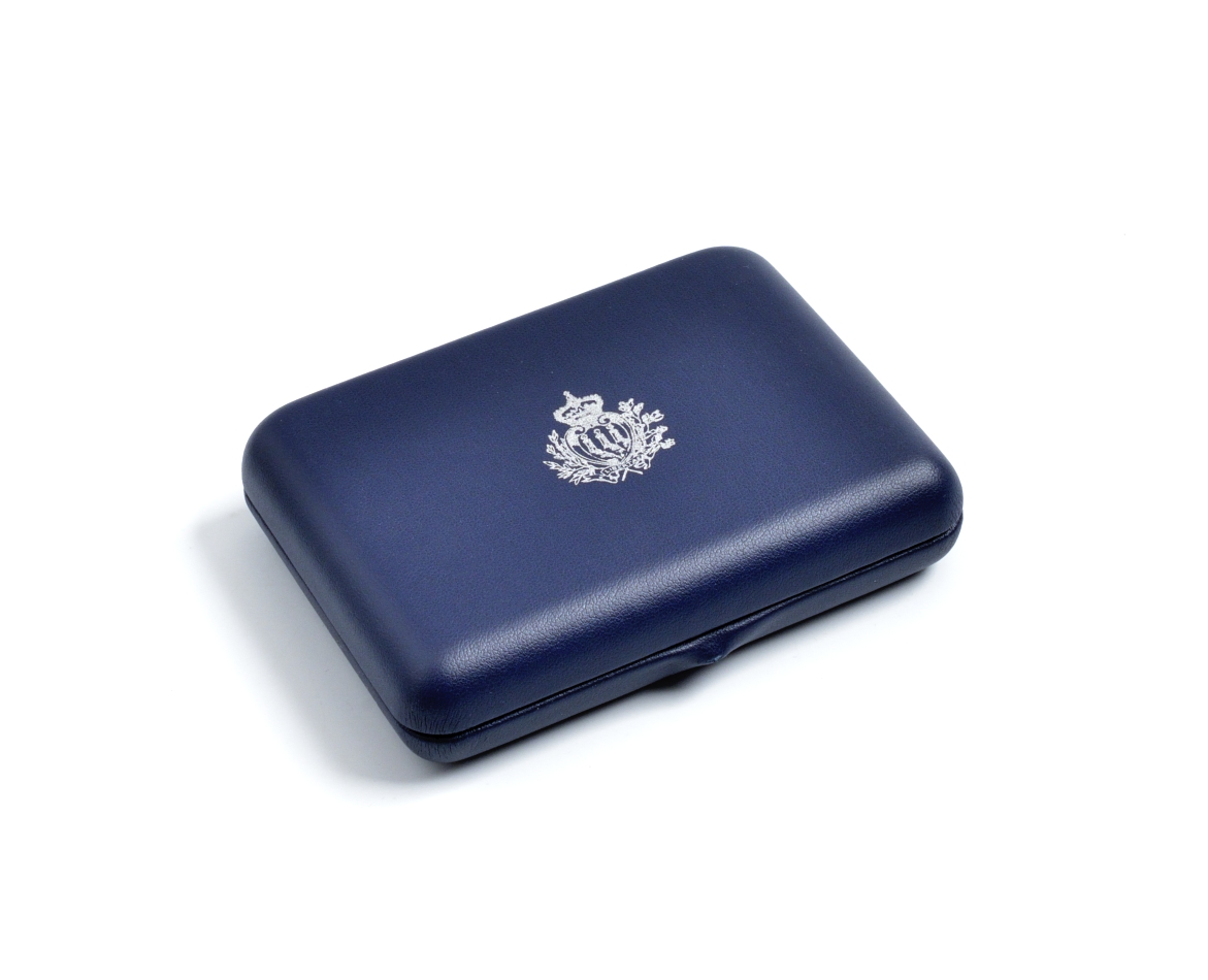 Сан-Марино набор 5 и 10 евро 2003 Олимпийские игры в Афинах 2004, виды спорта, в оригинальной коробке, с сертификатом KM 453, 454 серебро PROOF 6-5-1-02