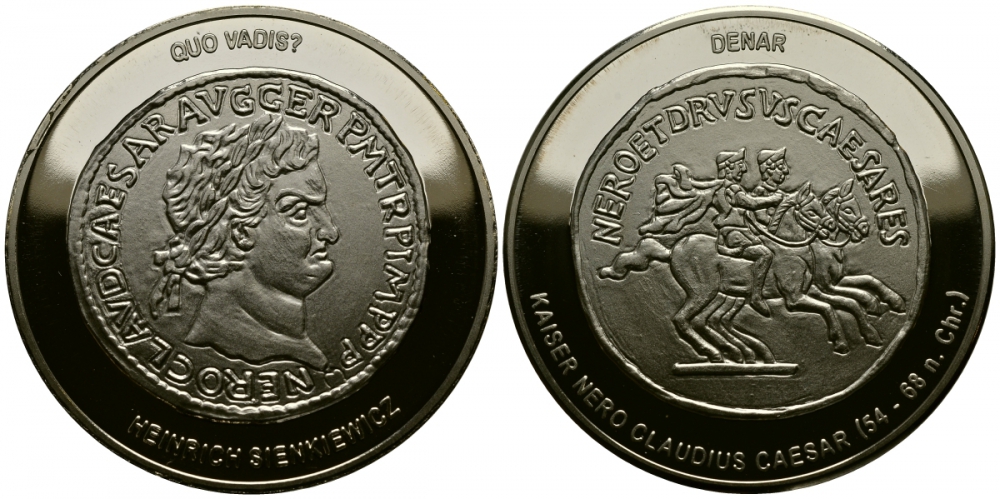 ИТАЛИЯ МЕДАЛЬ НЕРОН КЛАВДИЙ ЦЕЗАРЬ АВГУСТ ГЕРМАНИК 54-68 гг 1077-3-42