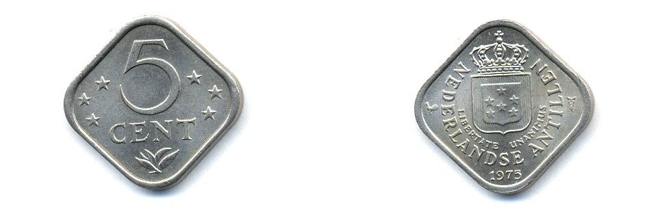 Нидерландские Антилы 5 центов 1975 Юлиана (1948-1980) KM 13 медно-никель 4379-1147