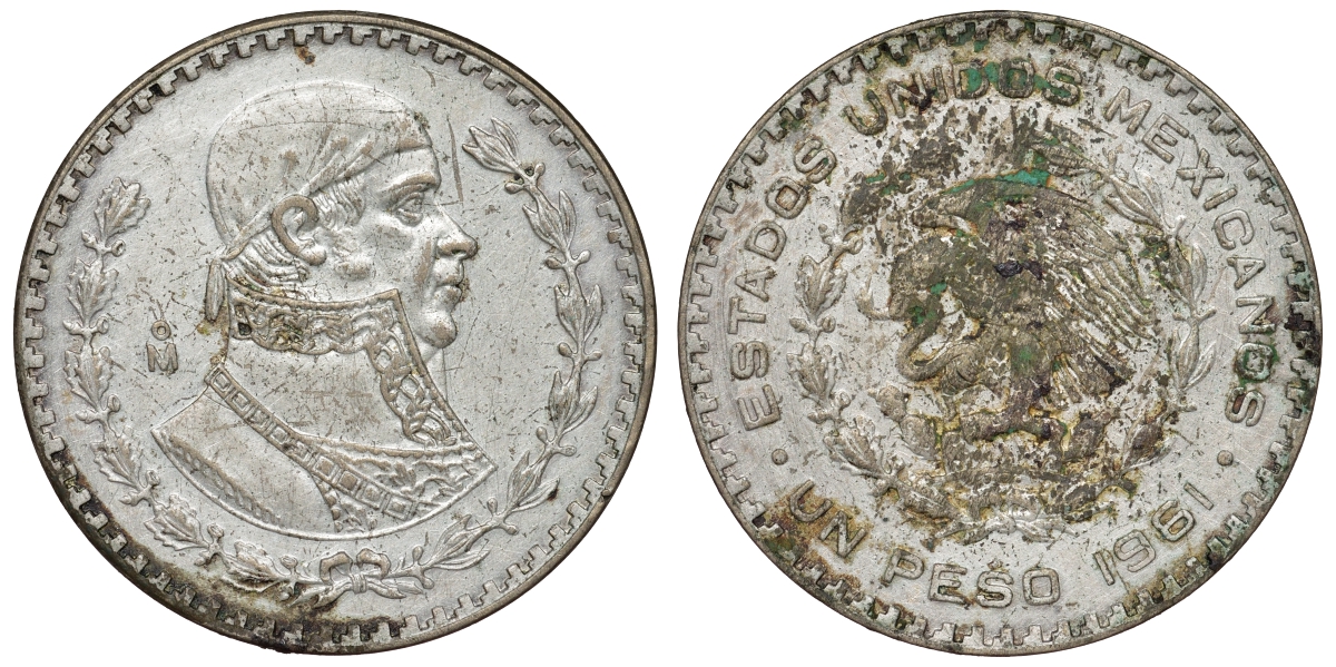 Мексика 1 песо 1961 Хосе Мария Морелос KM 459 серебро 1066-7-26