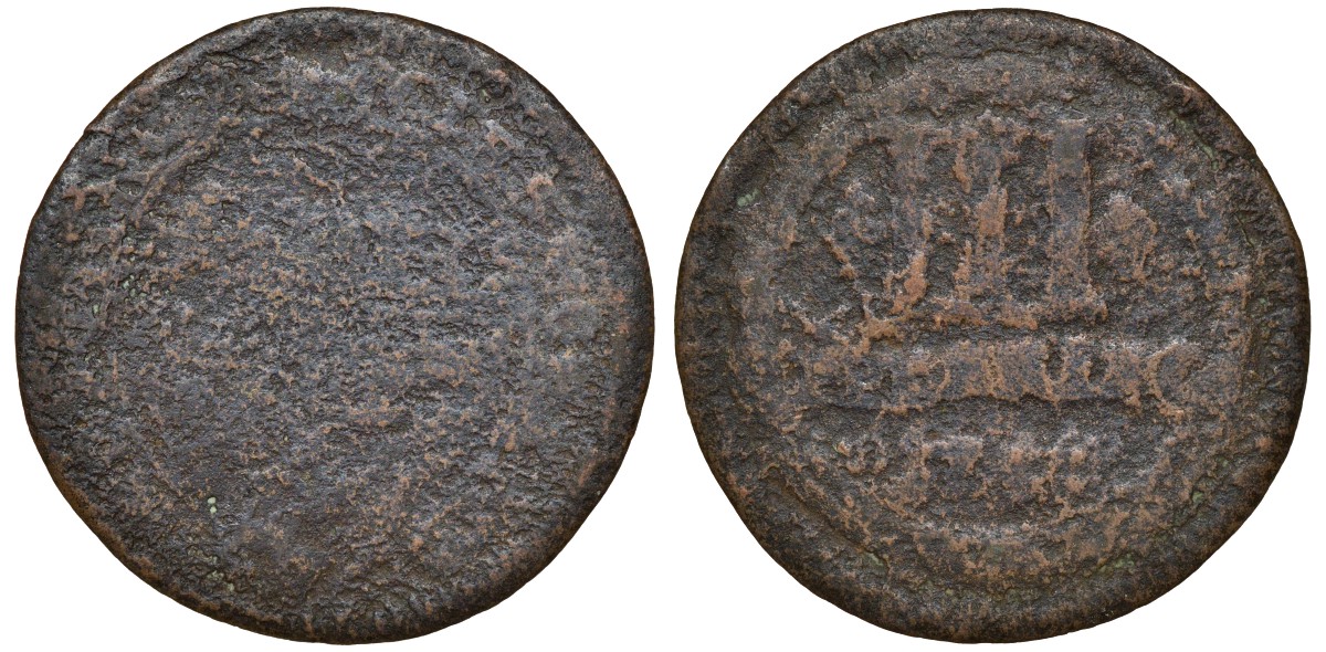 Мюнстер 3 пфеннига XVIII-XIX ВЕК медь 72-1555