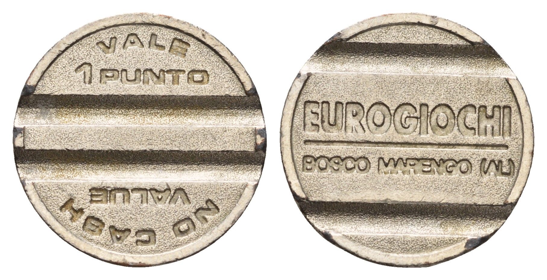 Италия жетон для игровых автоматов eurogiochi диаметр 23 мм, вес 4,9 гр белый металл 4670-646