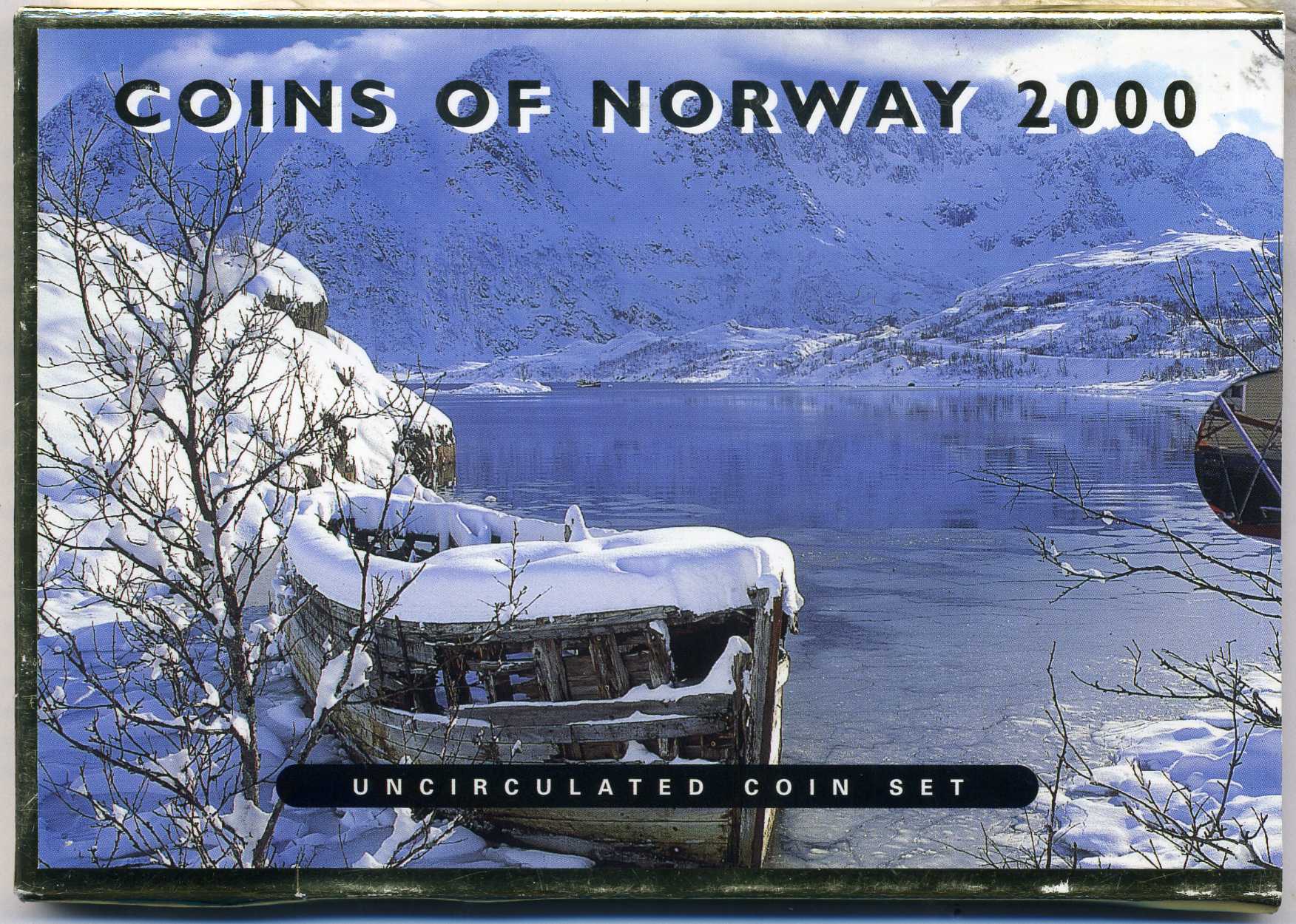 Норвегия набор из 5 монет 2000 запайка, картонный буклет KM MS 58 UNC 4-4-1-18
