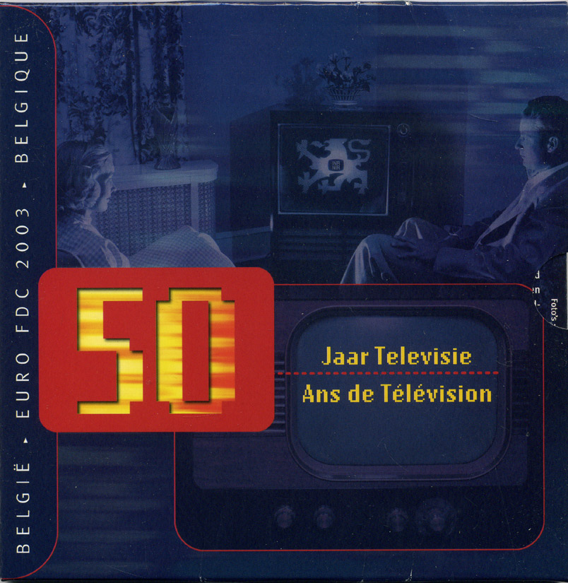 Бельгия набор из 8 монет (1, 2, 5, 10, 20 и 50 евроцентов; 1 и 2 евро) и жетона монетного двора 2003 официальный набор, в оригинальной упаковке KM MS19 (224, 225, 226, 227, 228, 229, 230 и 231)   BU   6-5-3-22