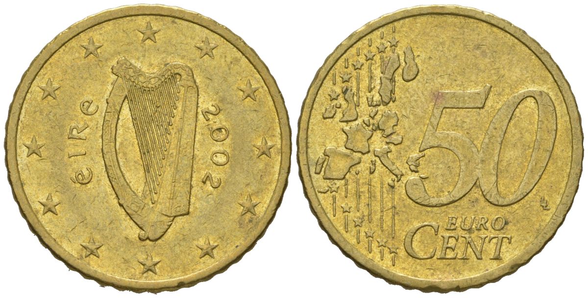 Ирландия 50 евроцентов 2002 KM 49 нордик 4538-746