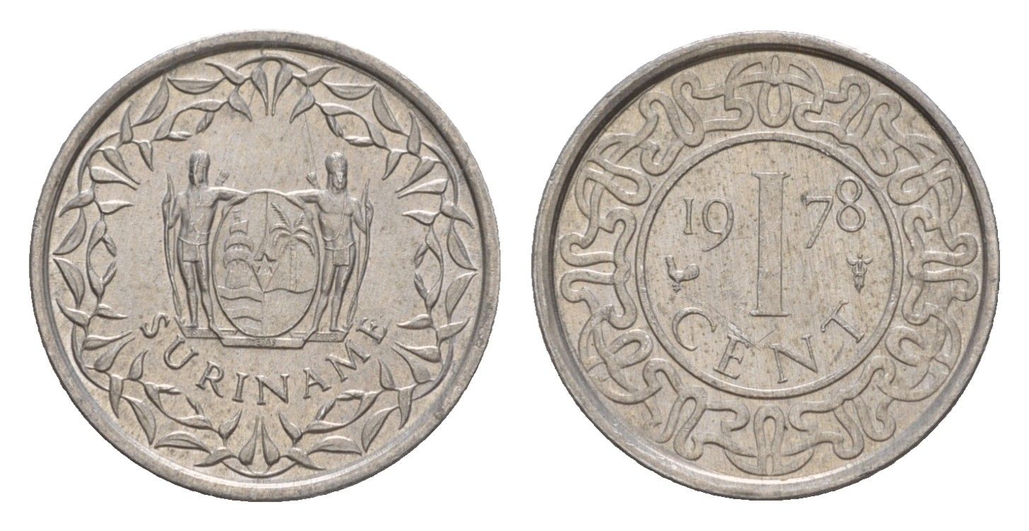 Суринам 1 цент 1978 KM 11a алюминий 4649-947