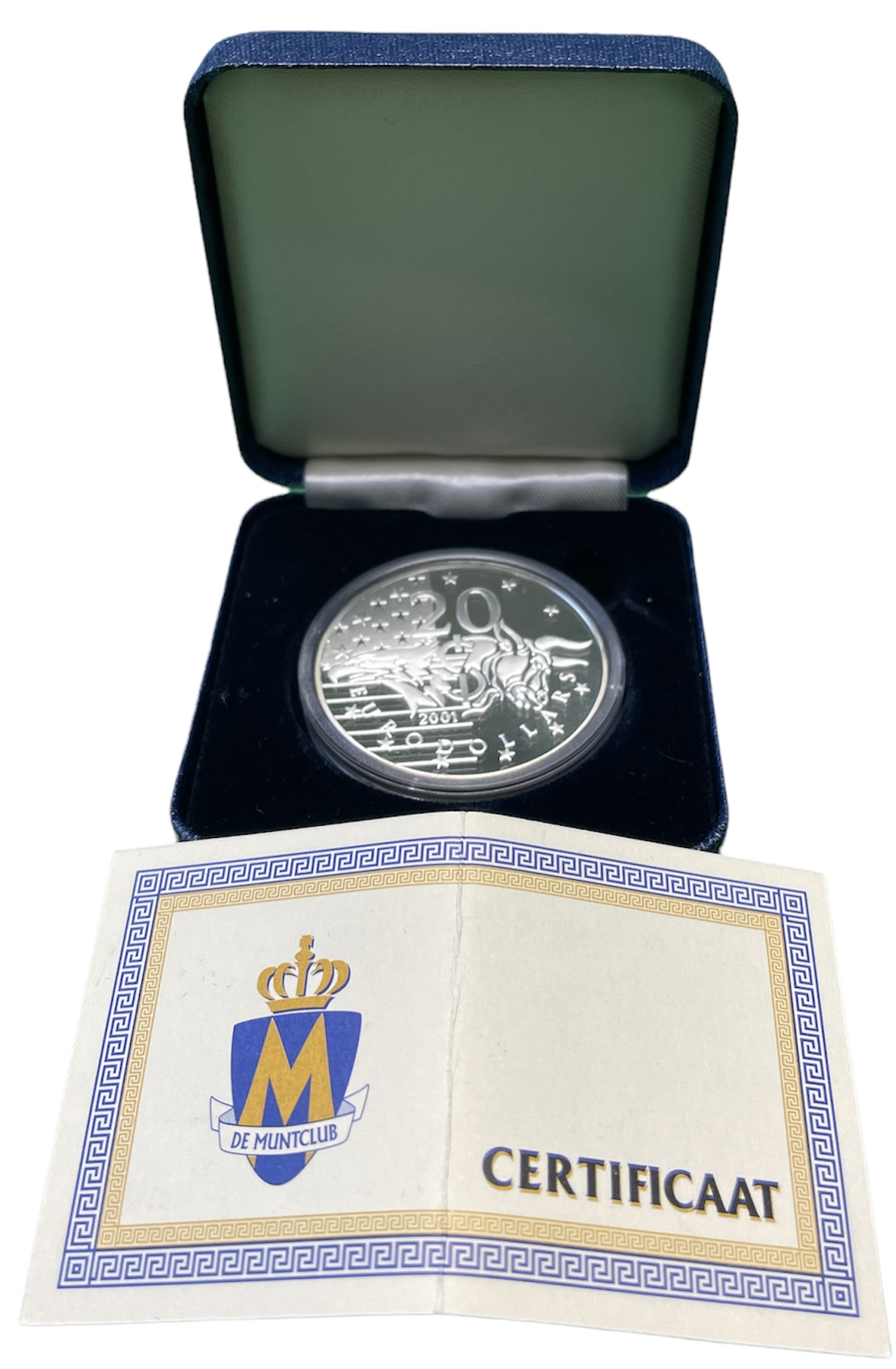 Нидерланды 20 евродолларов 1999 Артуро Тосканини (1899-1980), диаметр 39 мм., в коробке, с сертификатом серебро PROOF 3-4-3-46