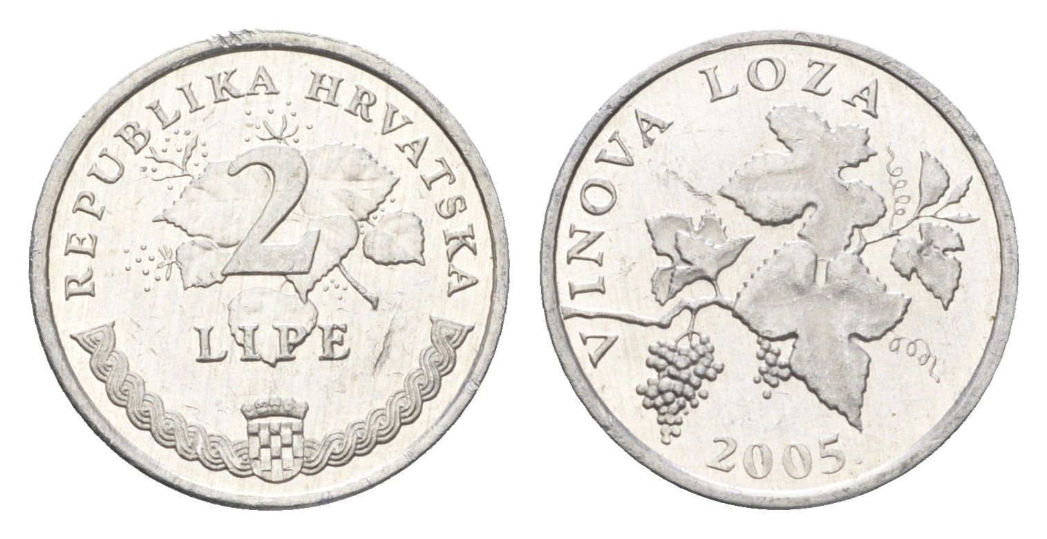 Хорватия 2 липы 2005 нечетный год KM 4 алюминий aUNC 4659-662