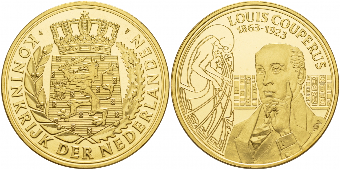 НИДЕРЛАНДЫ МЕДАЛЬ ЛУИ КУПЕРУС (1863-1923) UNC 06-131-13
