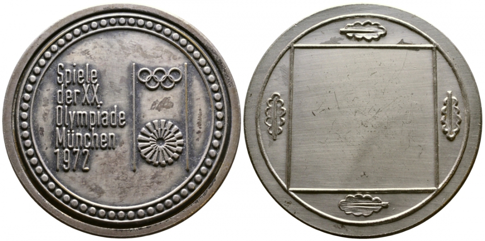 ГЕРМАНИЯ МЕДАЛЬ 1972 ОЛИМПИЙСКИЕ ИГРЫ В МЮНХЕНЕ 1972, СИМВОЛИКА, диаметр 50 мм. 1079-4-33