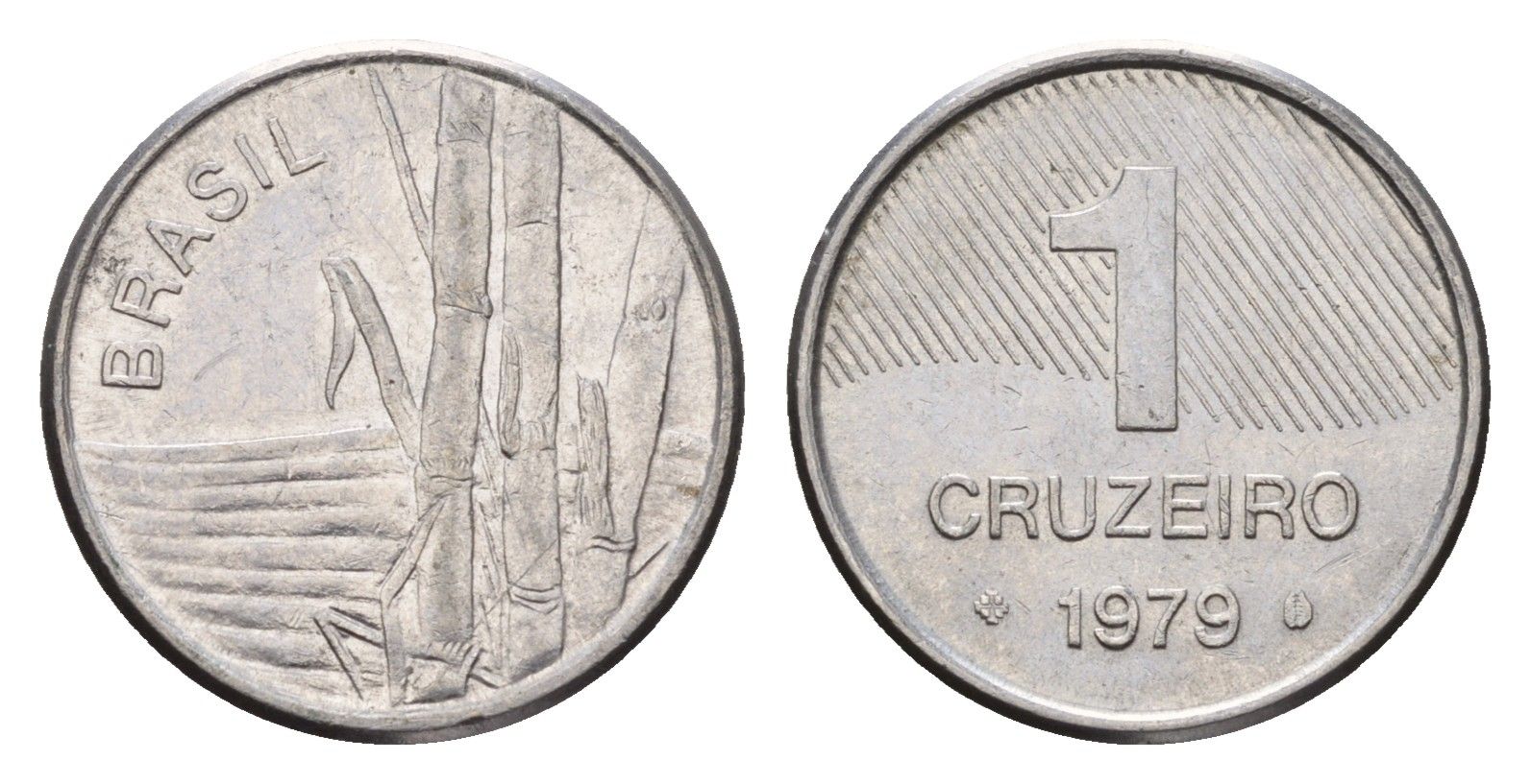 Бразилия 1 крузейро 1979 KM 590 нержавеющая сталь 188-534