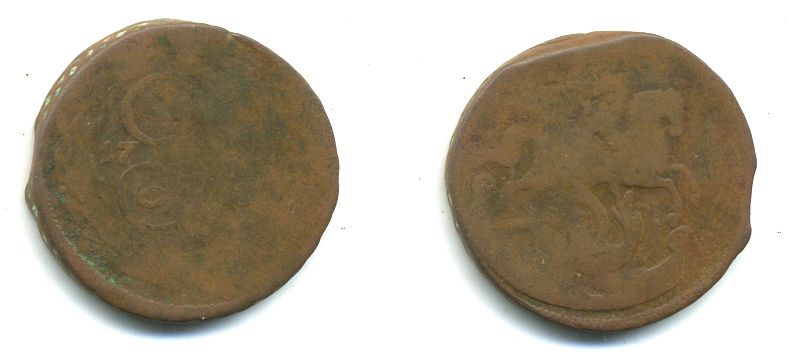 РОССИЯ 1 КОПЕЙКА 17XX медь 61-941