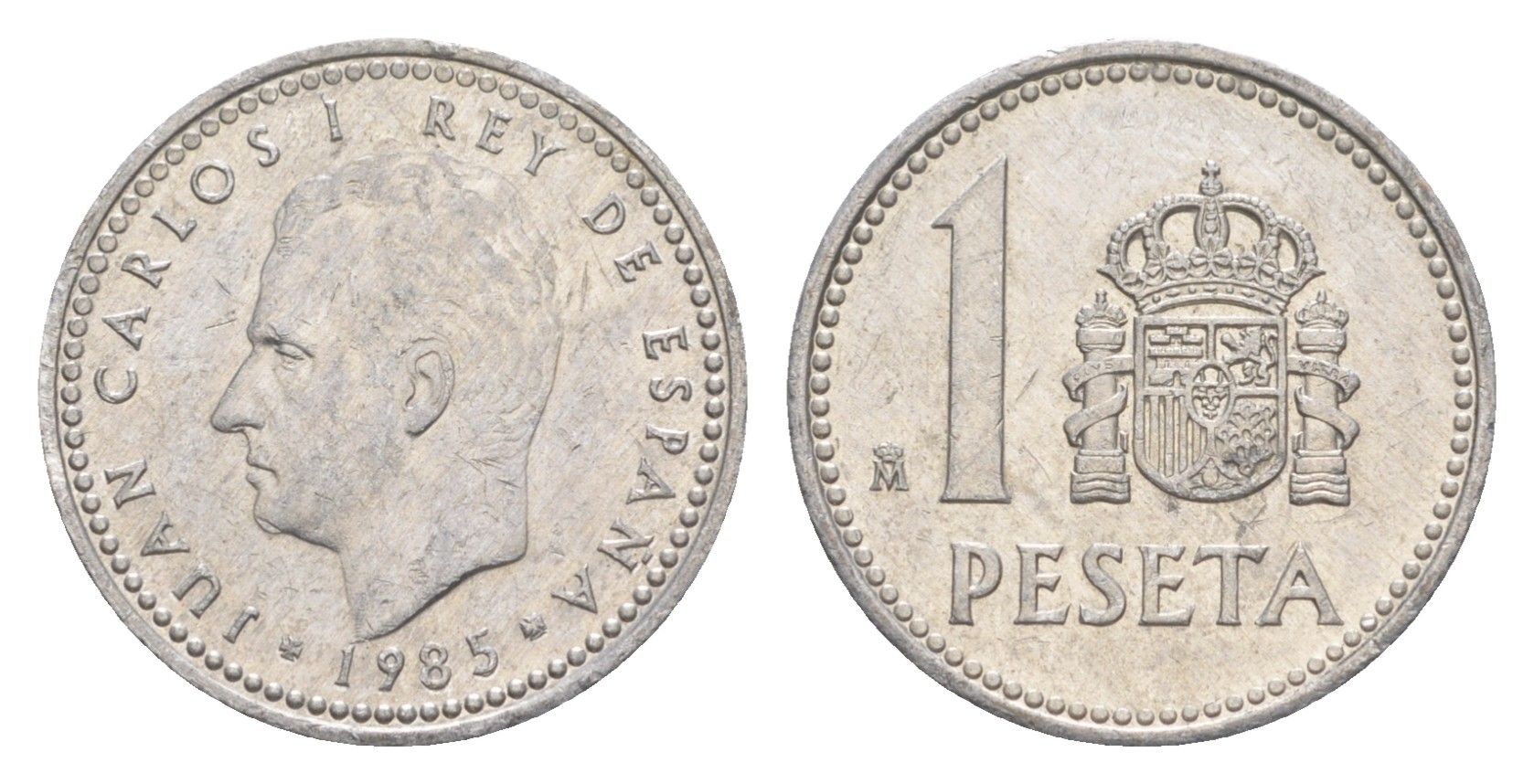 Испания 1 песета 1985 M, Хуан Карлос I (1975-2014) KM 821 алюминий 4623-737