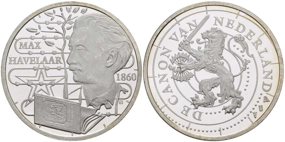 НИДЕРЛАНДЫ МЕДАЛЬ СЕРИИ ИСТОРИЯ НИДЕРЛАНДОВ, МАКС ХАВЕЛАР, ДИАМЕТР 30 ММ., ВЕС 9,43 ГР. медно-никель 1076-6-35