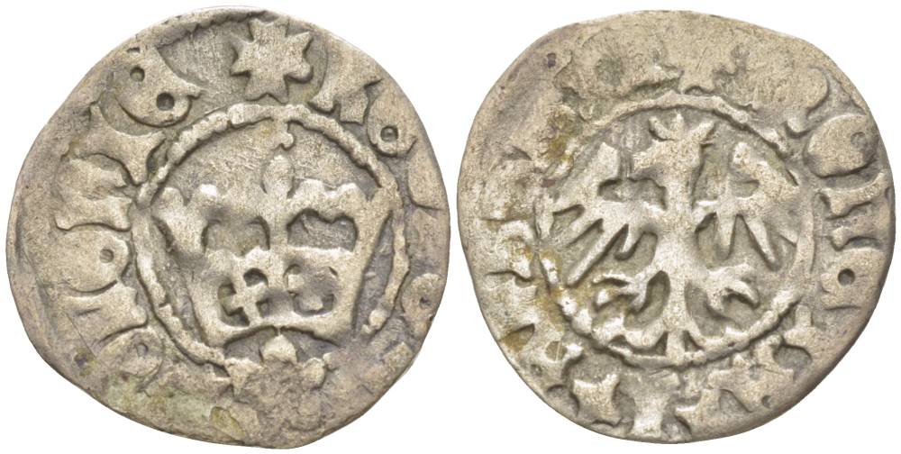 Польша, Свидница 1/2 гроша (полугрош) 1526 Людовик (Лайош) II Ягеллона (1506-1526), король Венгрии и Чехии серебро 1517-1313