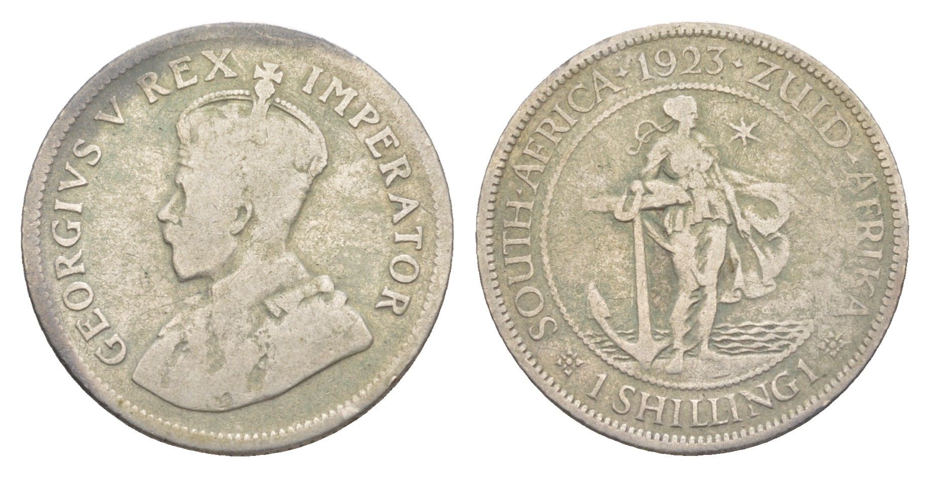 ЮАР 1 шиллинг 1923 KM 17.1 серебро 4178-634