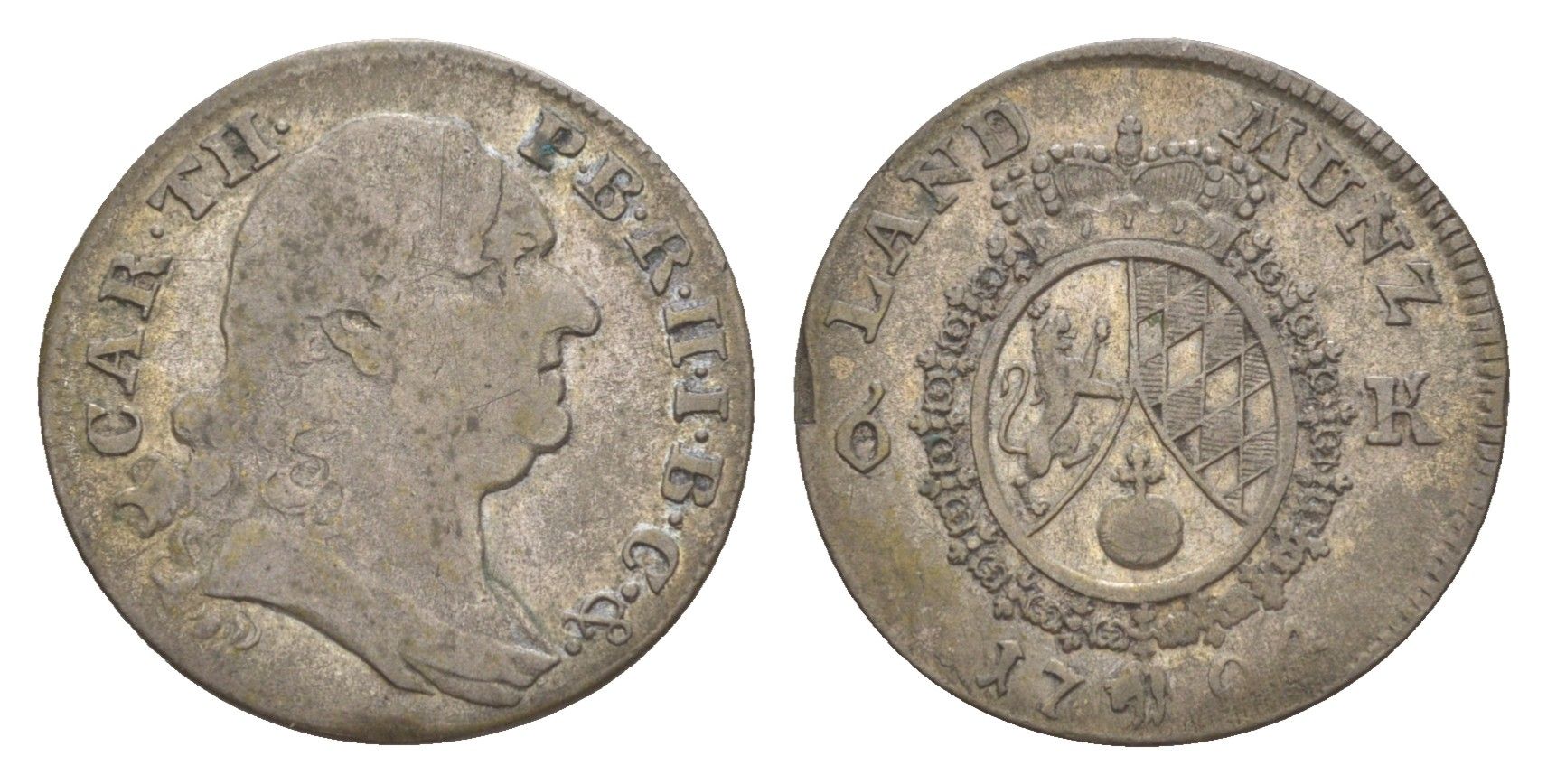 Бавария 6 крейцеров 1794 KM 622 серебро 1522-1233