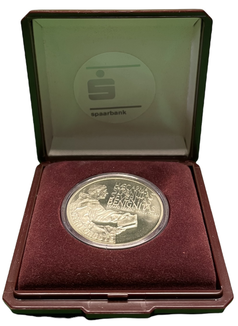 Нидерланды 2 1/2 экю 1990 богослов Герт Гроте, в оригинальной коробке  медно-никель  PROOF  7-5-4-20