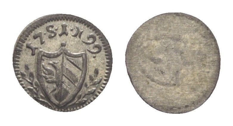Нюрнберг 1 пфенниг 1799 KM 397 серебро UNC 1529-1015