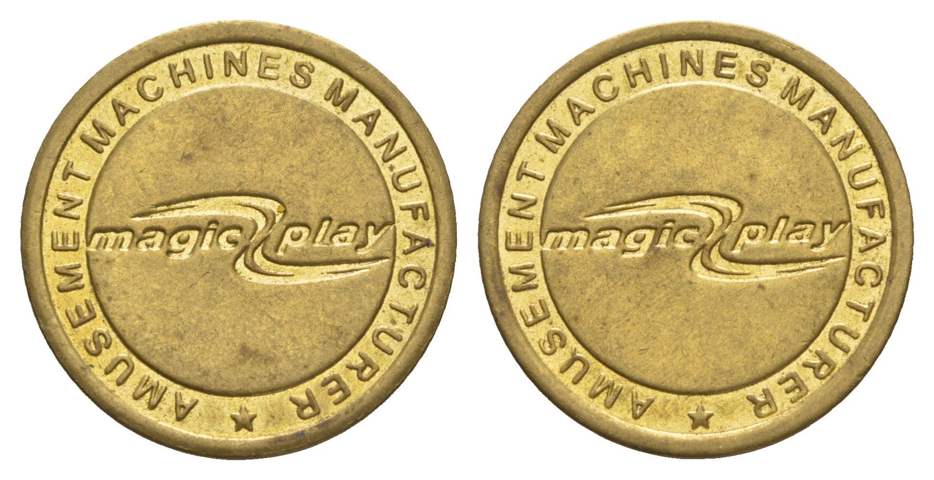 Египет жетон для торгового автомата - Magic Play диаметр 24 мм, вес 5,6 гр латунь aUNC 4656-635