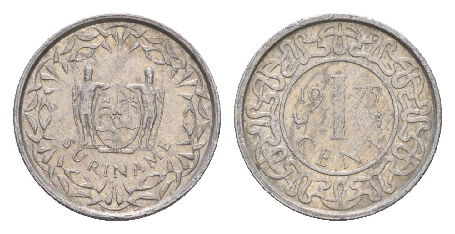 Суринам 1 цент 1975 KM 11a алюминий 4655-831