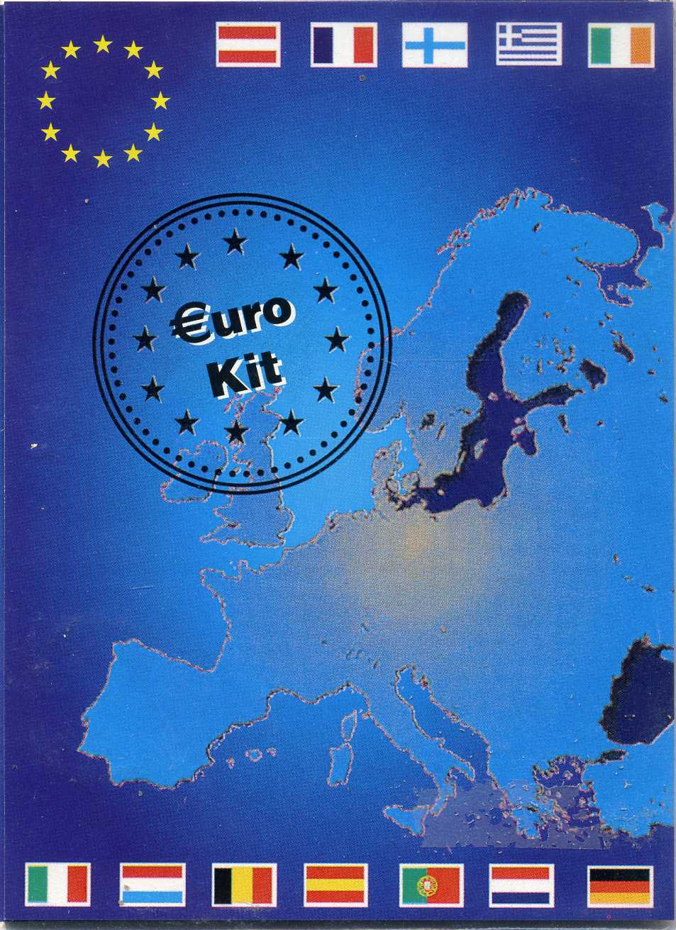 ФРГ евронабор из 8 монет 2002 D  биметалл  UNC  1-6-2-48