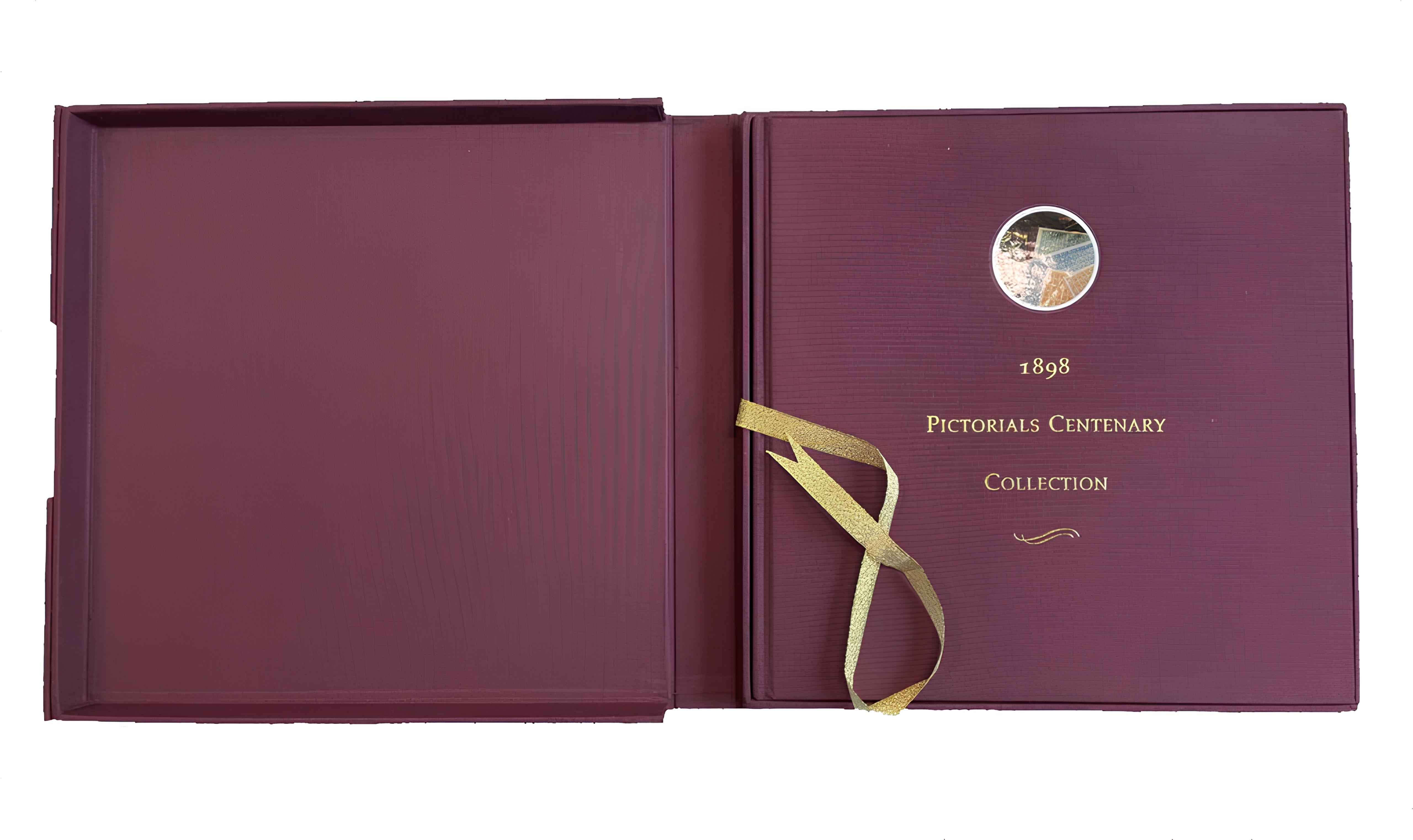 Новая Зеландия набор "коллекция столетия иллюстрированных изображений 1898" год выпуска 1998 альбом ограниченного тиража в футляре, содержащий пронумерованный сувенирный лист x25 каждого номинала