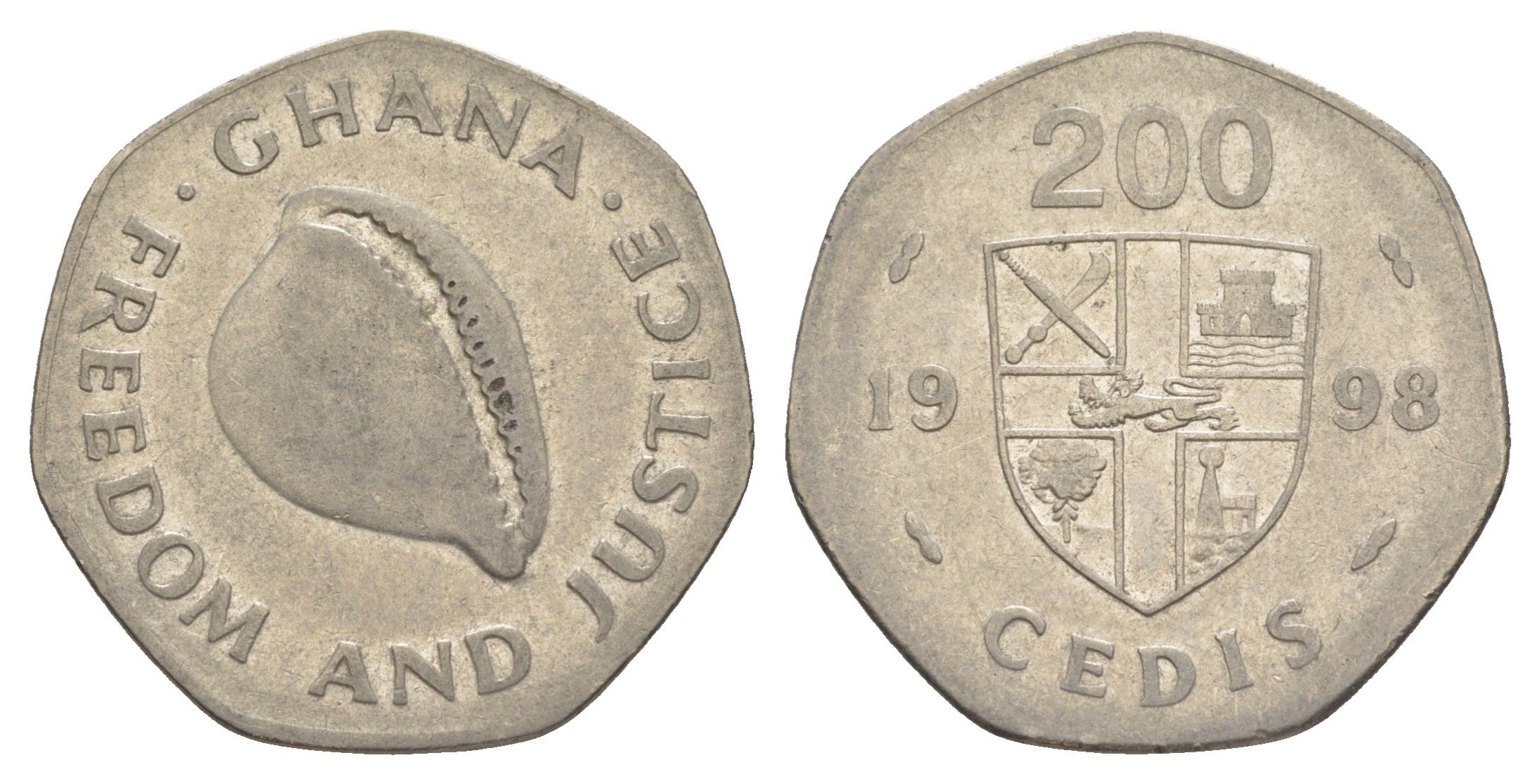 Гана 200 седи 1998 KM 35 сталь плакированная никелем 4642-151