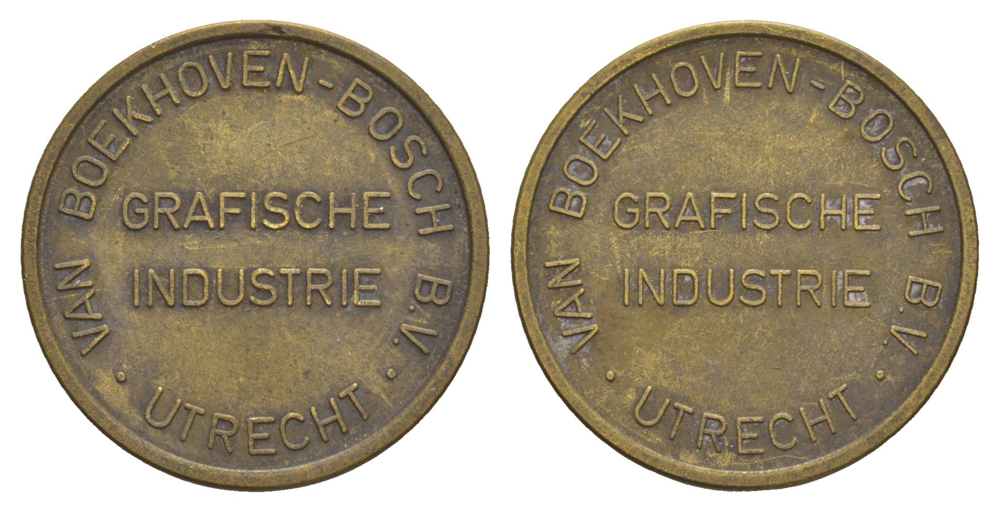 Нидерланды жетон "grafische industrie" диаметр 26 мм, вес 6 гр латунь 4656-655