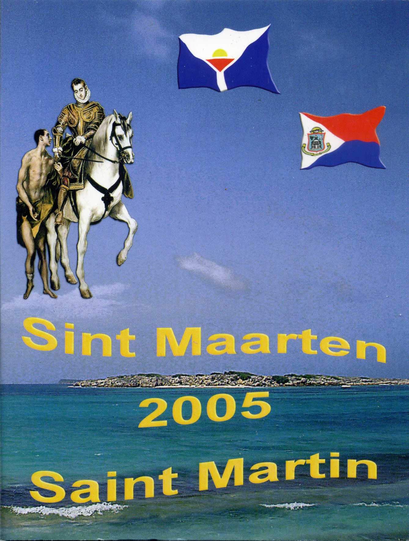Остров Сен-Мартен набор из 8 монет 2005 1 евроцент-2 евро, европробники, в оригинальном буклете UNC 00-00-00