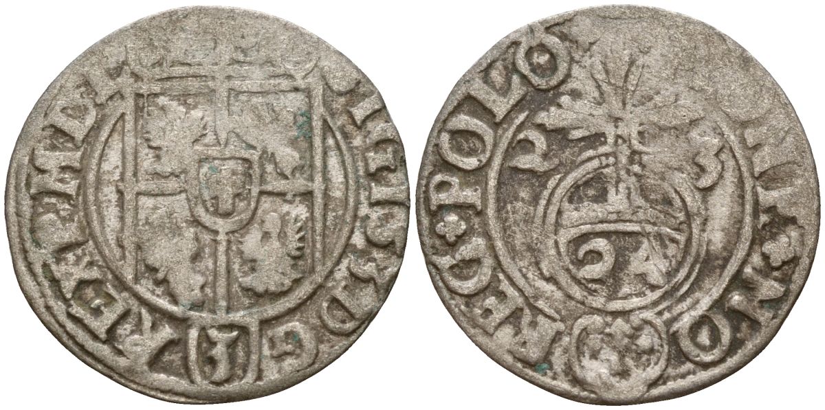 Польша 3 полкера (3 полторака - 1 крейцер) 1623 Сигизмунд III Ваза (1587-1632) Gorecki B.23, KM 41 серебро 4158-924