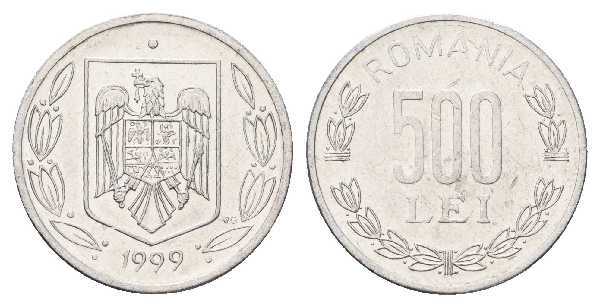 Румыния 500 леев 1999 KM 145 алюминий aUNC 4703-814