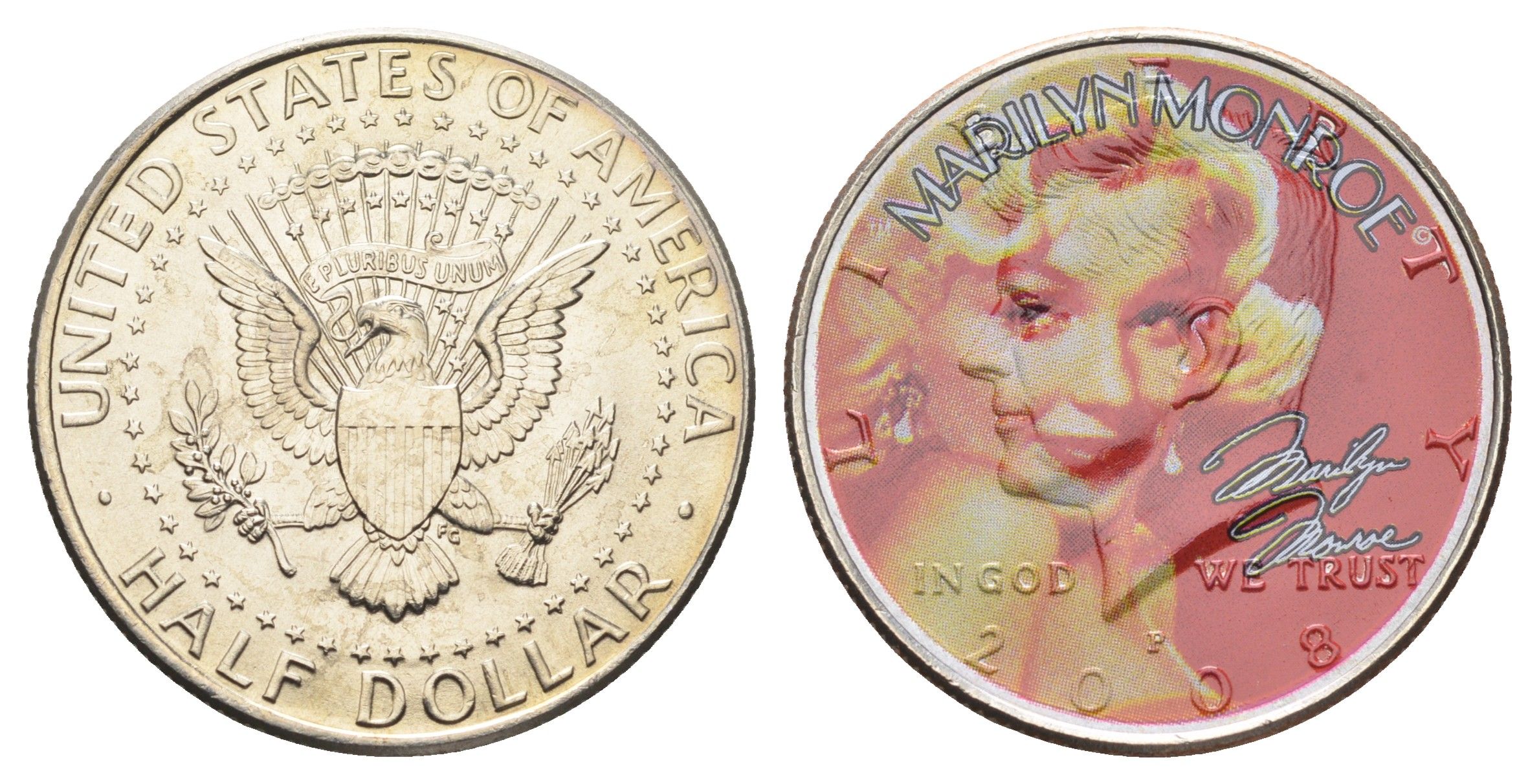 США 1/2 доллара 2008 Легенды Голливуда - Мэрилин Монро 11-146-44