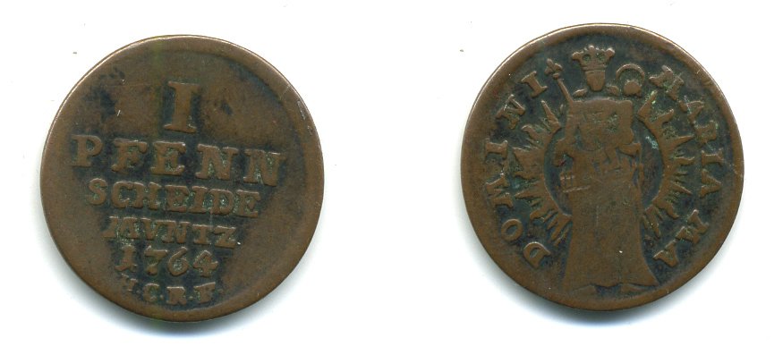 Гослар 1 пфенниг 1764 HCRF KM 126 медь 00-00