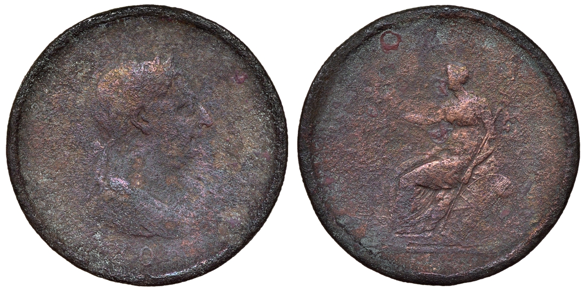 Великобритания 1 пенни 1806 Георг III (1760-1820) Spink 3780, KM 663 медь    4368-632