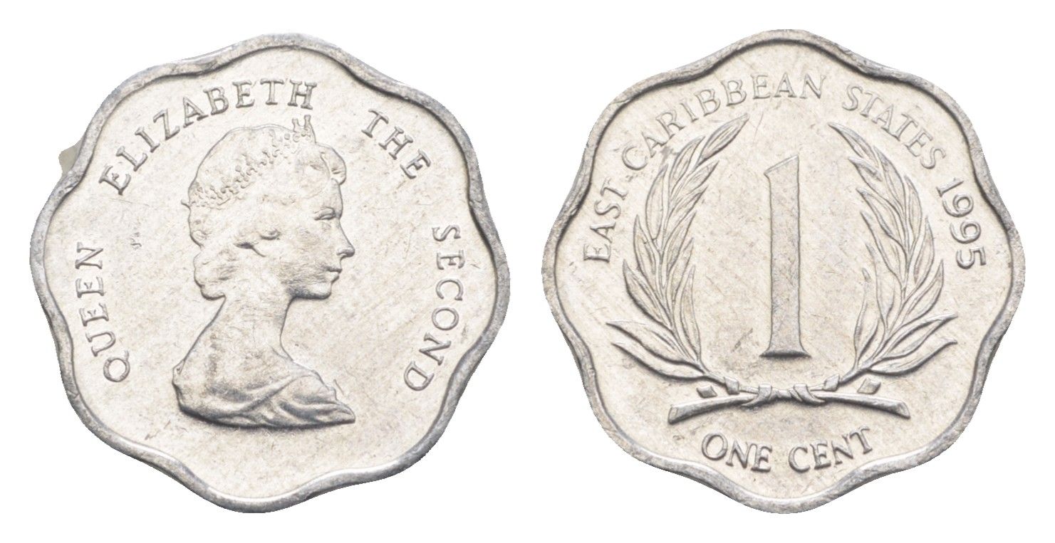 Восточные Карибы (Восточно-Карибские штаты) 1 цент 1995 KM 10 алюминий UNC 4651-464