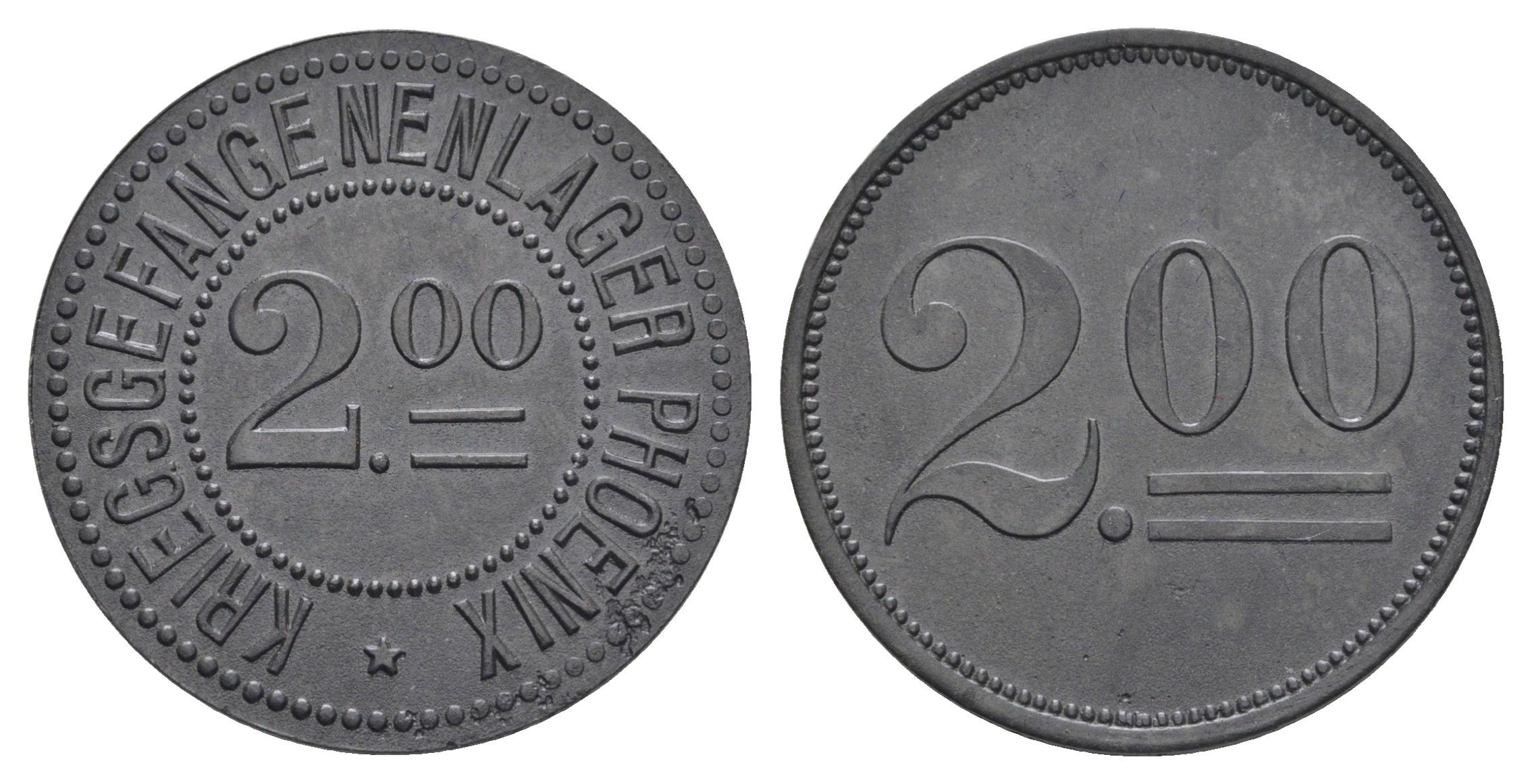 Хомберг - Нижний Рейн 2 марки ND Men05 11944.5, Men18 14952.5 цинк 1531-925