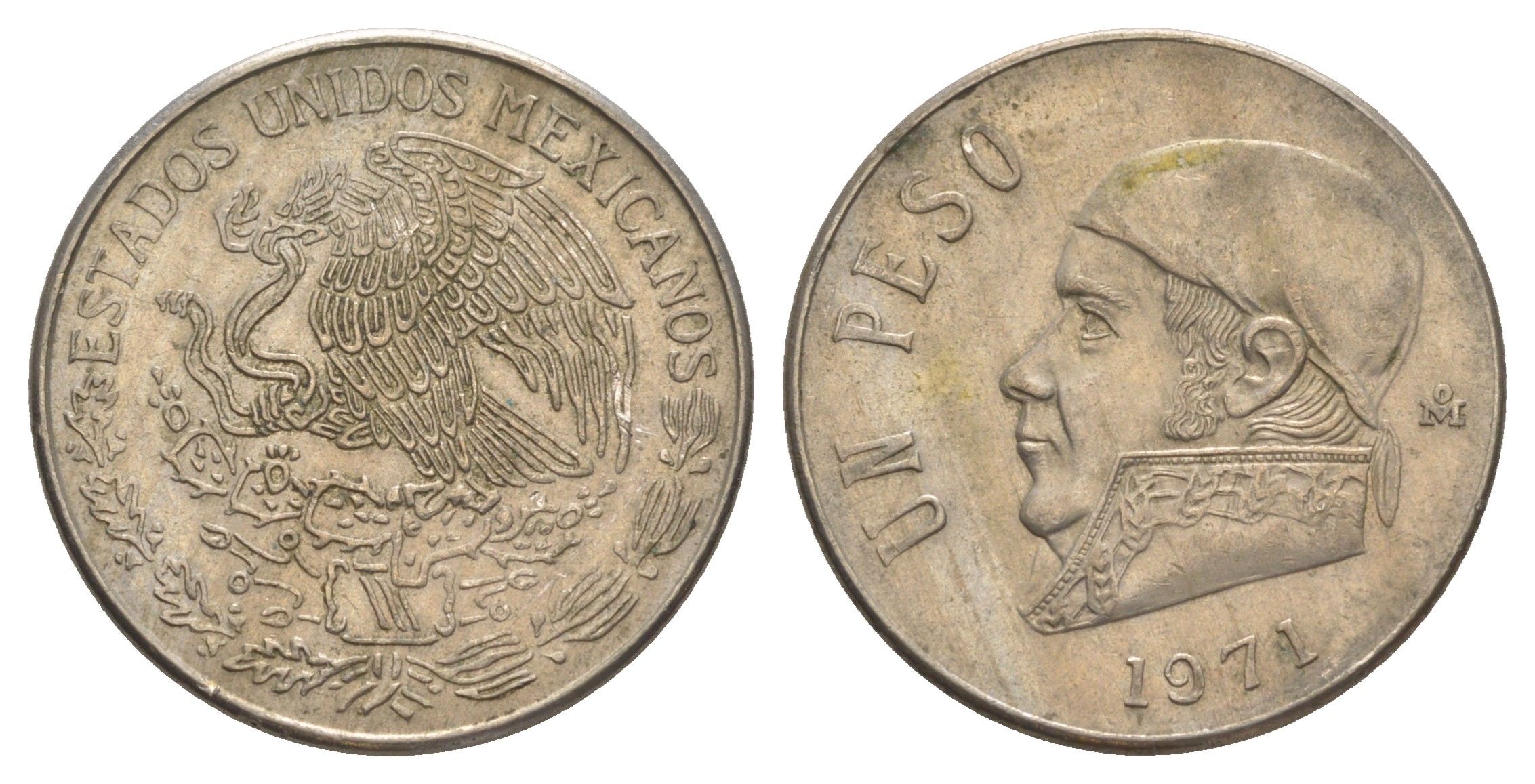 Мексика 1 песо 1971 Хосе Мария Морелос KM 460 медно-никель 4646-333