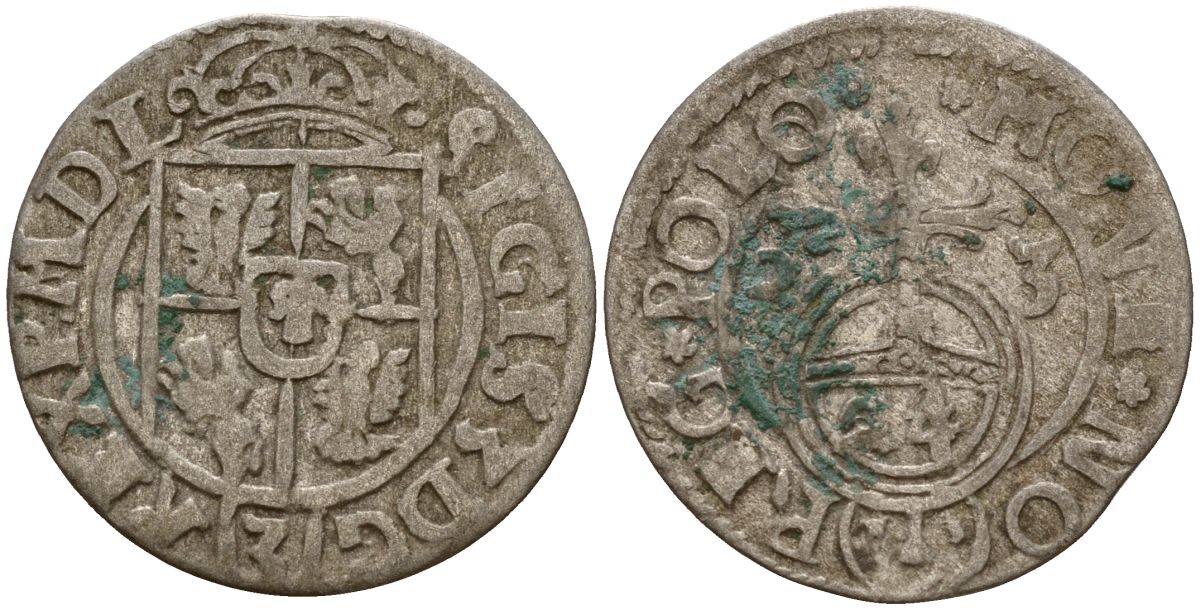 Польша 3 полкера (3 полторака - 1 крейцер) 1623 Сигизмунд III Ваза (1587-1632) Gorecki B.23 серебро 4160-111